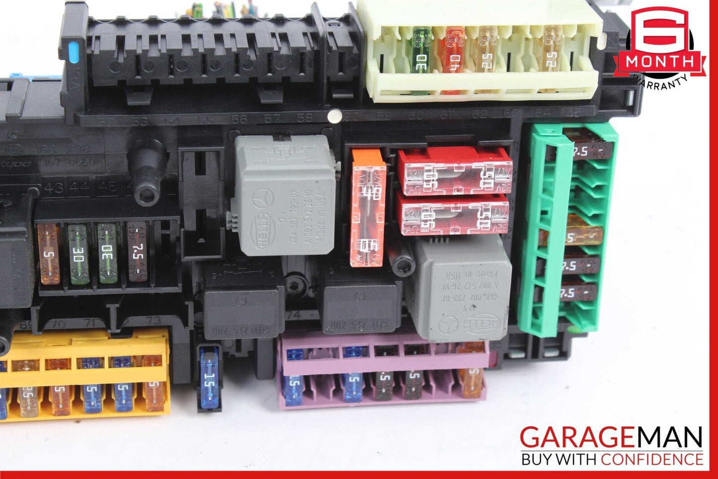 10-11 Mercedes W212 E550 E350 Rear SAM Module Fuse Box Relay 2129004001 OEM