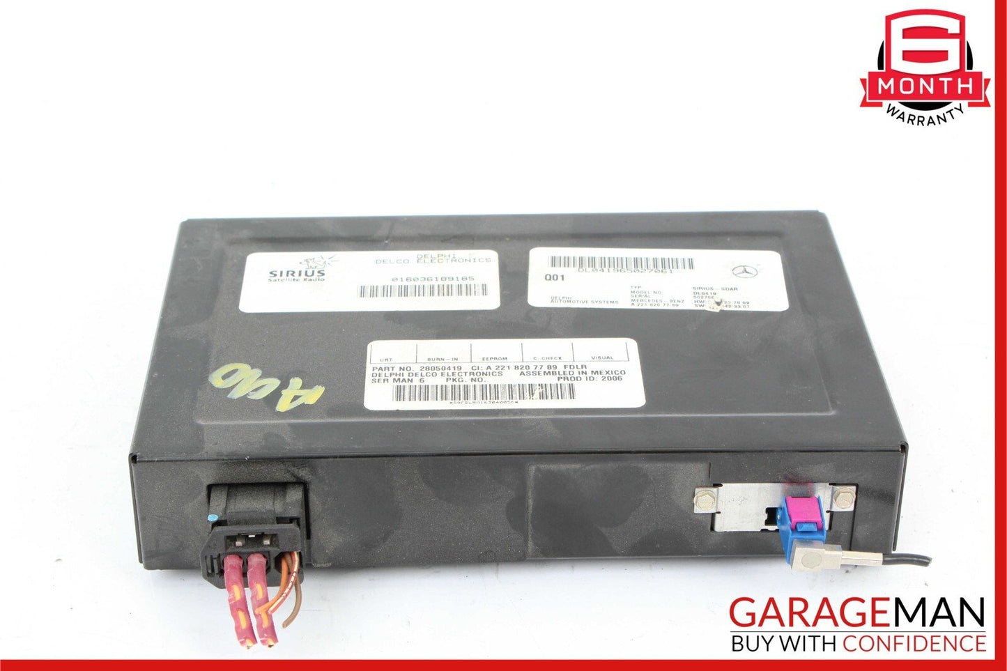 07-14 Mercedes W204 C300 S550 Sirius Satellite Radio Receiver Module DL7039