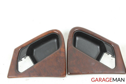 98-05 Mercedes W163 ML320 ML500 Complete Interior Door Handle Trim Set Wood OEM