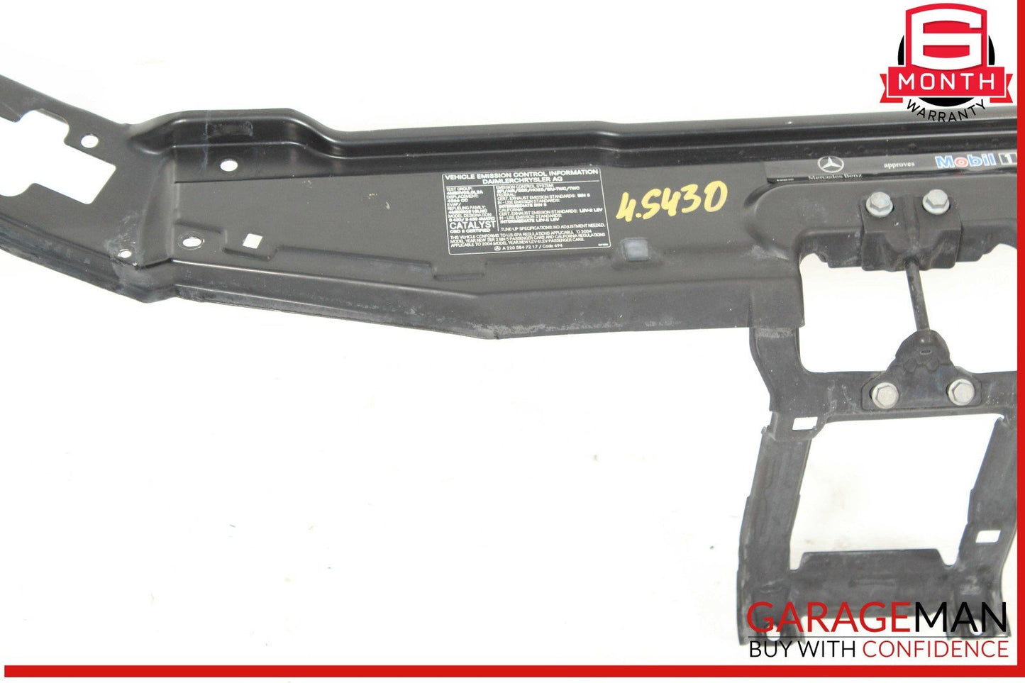 00-06 Mercedes W220 S55 CL55 AMG Upper Radiator Support Frame Core OEM
