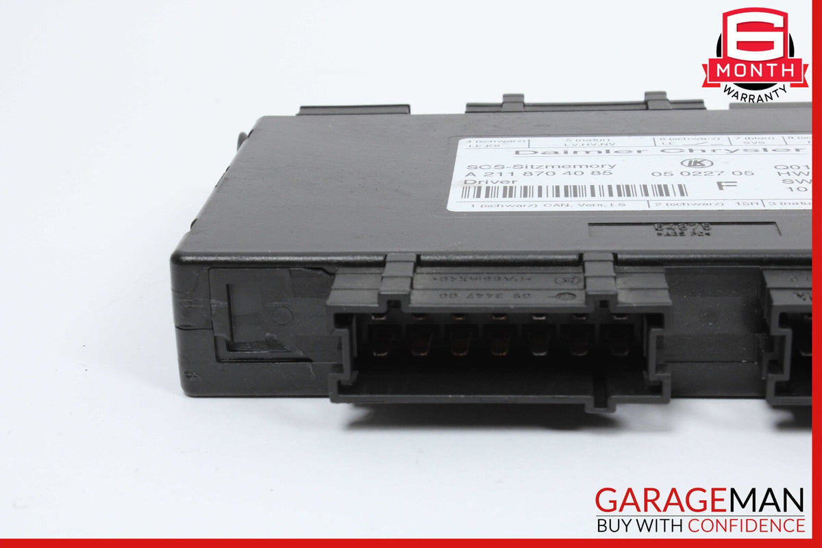 03-12 Mercedes SLK280 E350 CLS550 E320 ML500 Front Left Side Seat Control Module