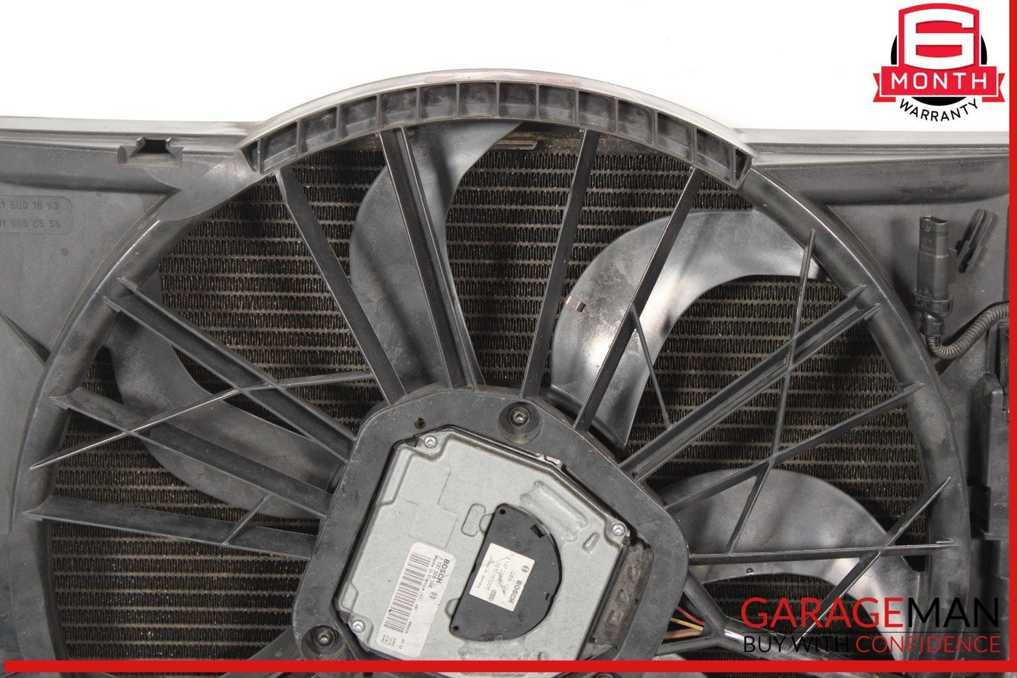 03-09 Mercedes W211 E350 Engine Motor Cooling Fan Radiator A/C Condenser Assy