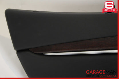 14-17 Maserati Ghibli Rear Left Side Complete Interior Door Panel Cover Black