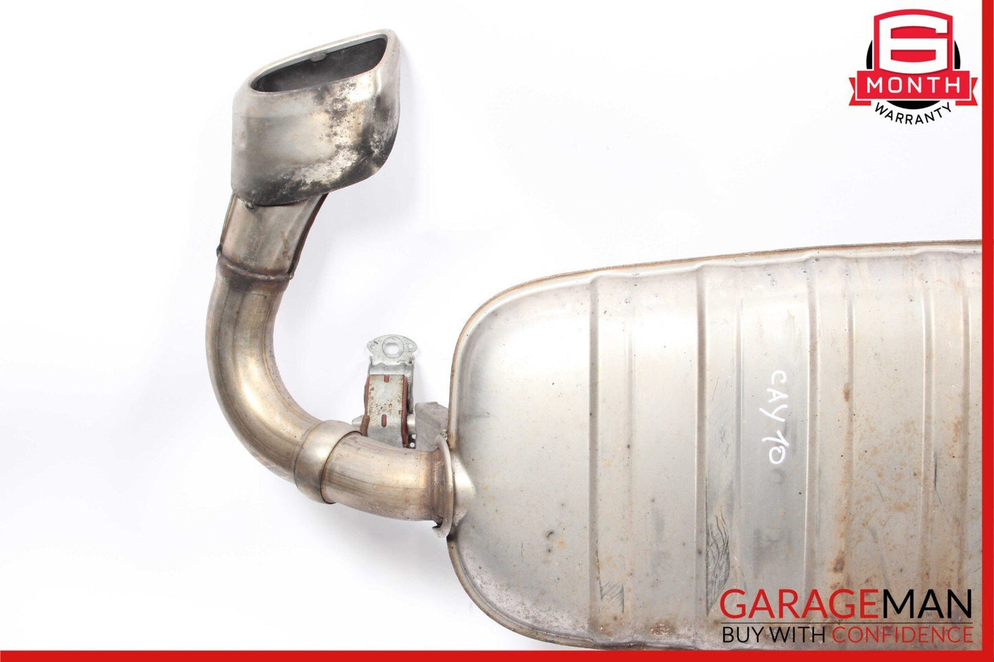 08-10 Porsche Cayenne 957 Complete Exhaust Muffler Tips Pipe Assembly OEM