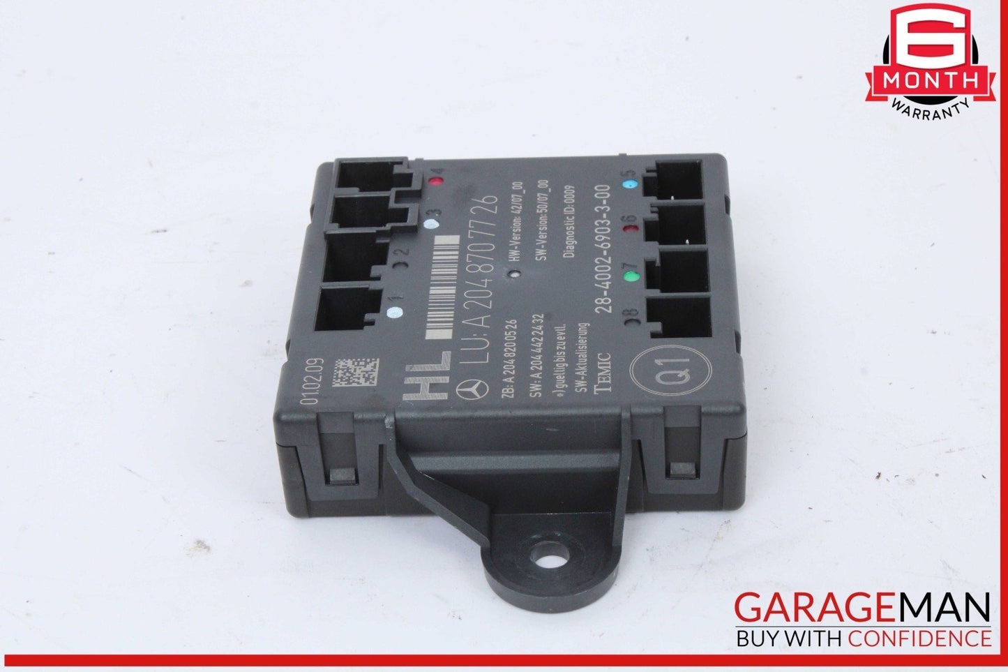 08-18 Mercedes X204 GLK350 Rear Left Driver Side Door Control Module Unit OEM