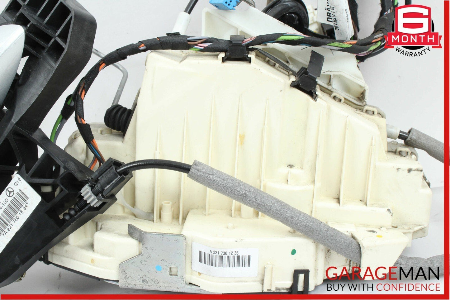 07-13 Mercedes W221 S550 Rear Right Door Lock Actuator w/ Door Handle Silver
