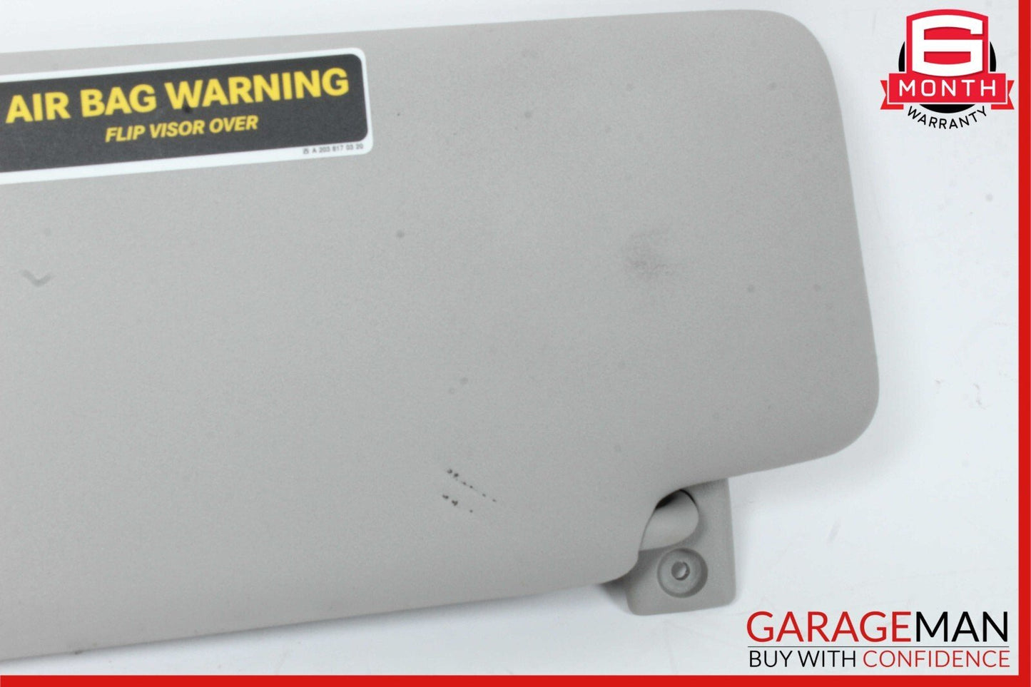 01-07 Mercedes W203 C230 Front Right Side Sun Visor Sun Shade Sunshade Grey OEM