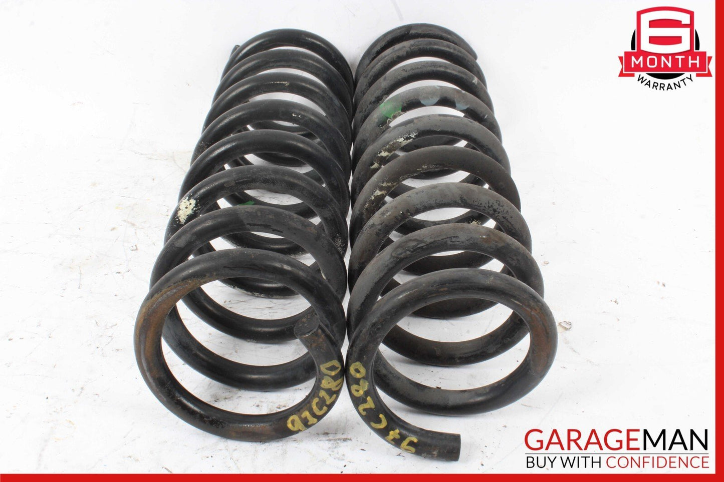 94-00 Mercedes W202 C280 Front Suspension Shock Absorber Coil Spring Set of 2 Pc