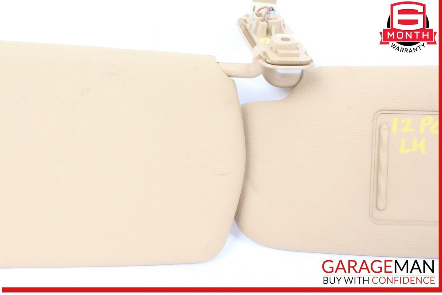 11-14 Porsche Cayenne 958 Front Left Side Sun Visor Sunvisor Beige OEM