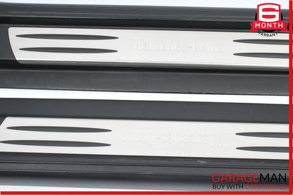 05-11 Mercedes R171 SLK280 Front Left & Right Door Step Sill Scuff Plate Set OEM