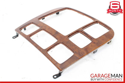 00-02 Mercedes W220 S500 S55 AMG Dashboard Radio Trim Panel Cover Bezel Wood OEM