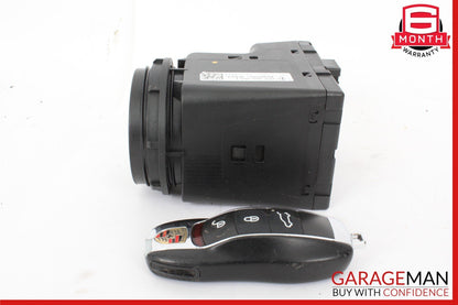 11-18 Porsche Cayenne 958 Start Ignition Switch Module w/ Key OEM