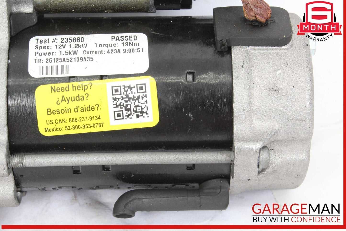 15-18 Mercedes W205 C300 GLC300 M274 Engine Starter Motor 2749061600 OEM