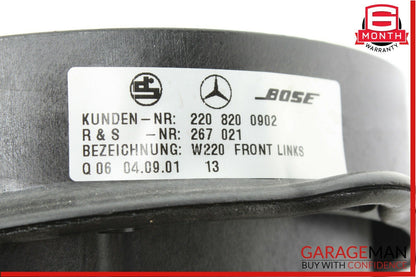 00-06 Mercedes W220 S55 Front Left Side Door Audio Sound Speaker OEM