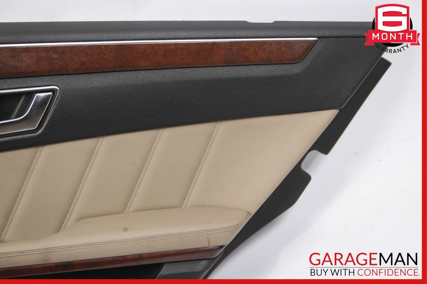 10-13 Mercedes W212 E350 E500 Rear Right Interior Door Panel Trim Assembly Beige