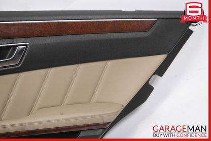 10-13 Mercedes W212 E350 E500 Rear Right Interior Door Panel Trim Assembly Beige