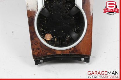 06-12 Mercedes X164 GL450 GL550 ML63 Center Console Cup Holder Compartment Wood
