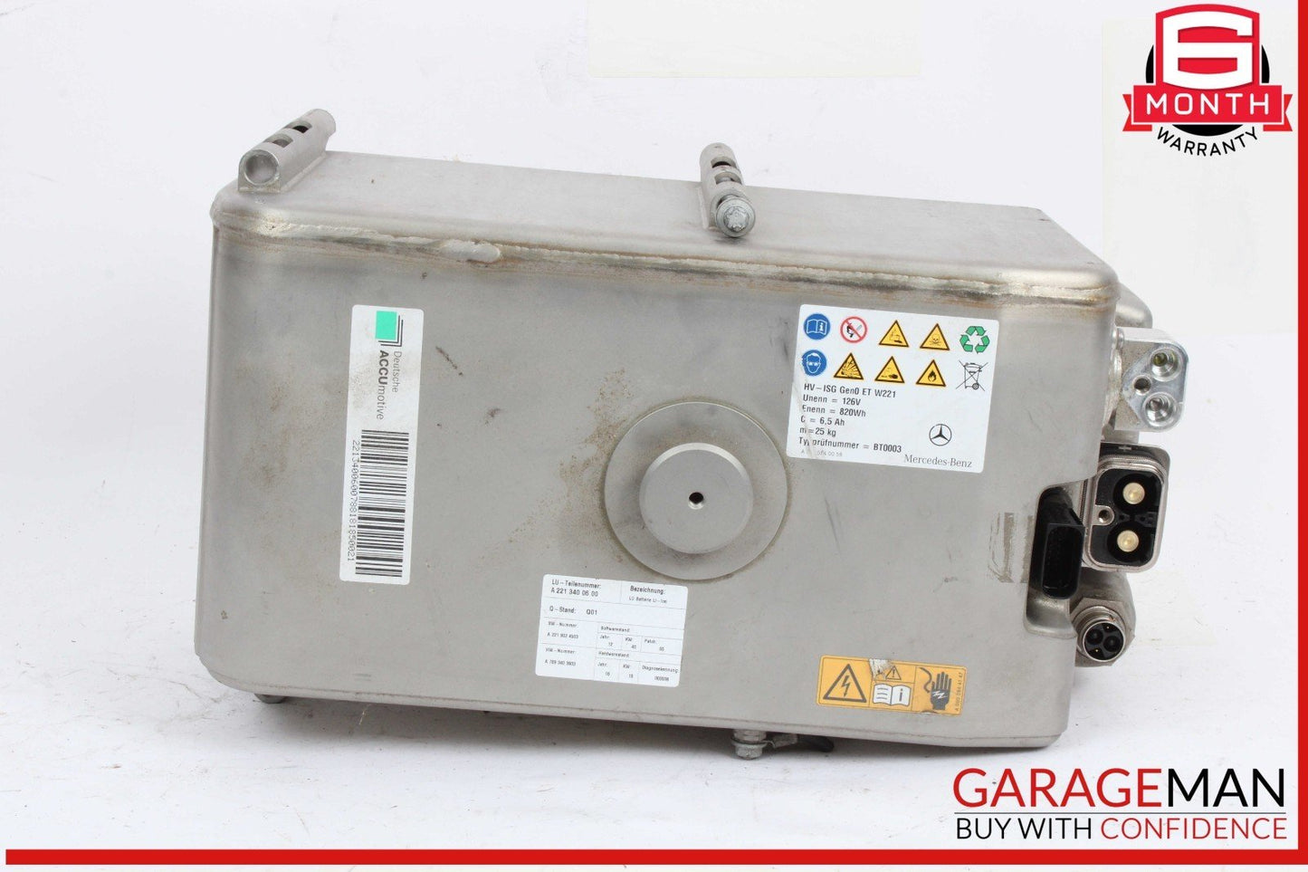 10-13 Mercedes W221 S400 Hybrid Lithium-Ion Engine Battery 2213430500 OEM