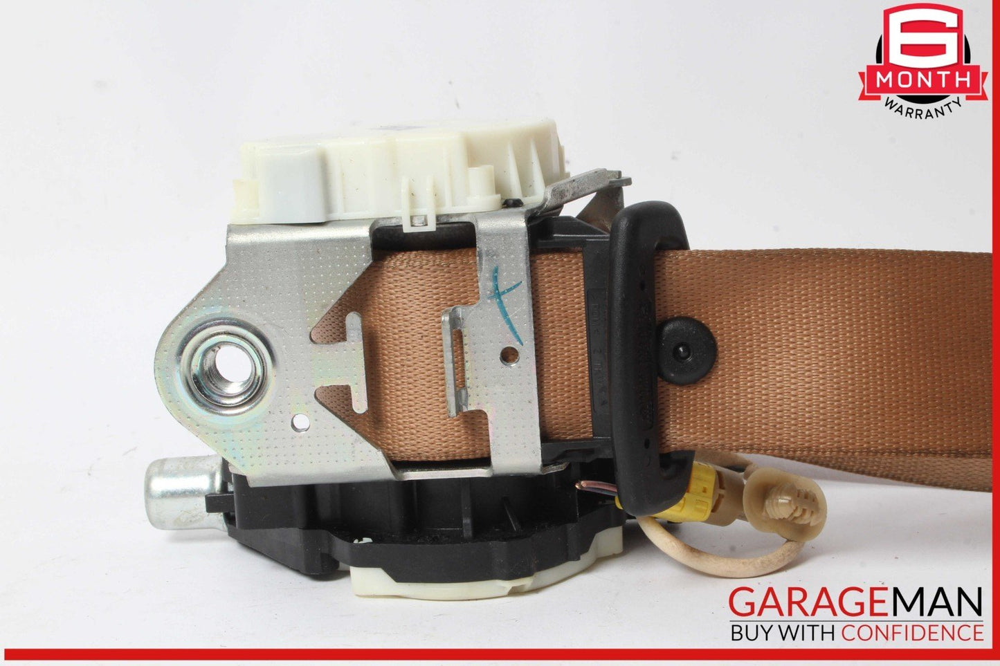 10-16 Porsche Panamera 970 Rear Left or Right Side Seat Belt Brown OEM