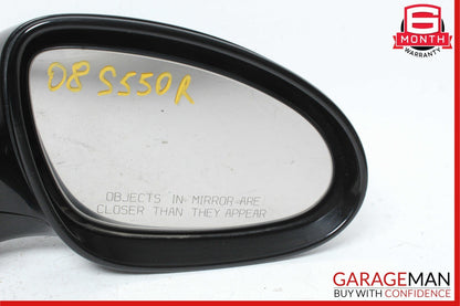 07-09 Mercedes W221 S550 S600 Right Side Mirror Door Rear View Black OEM