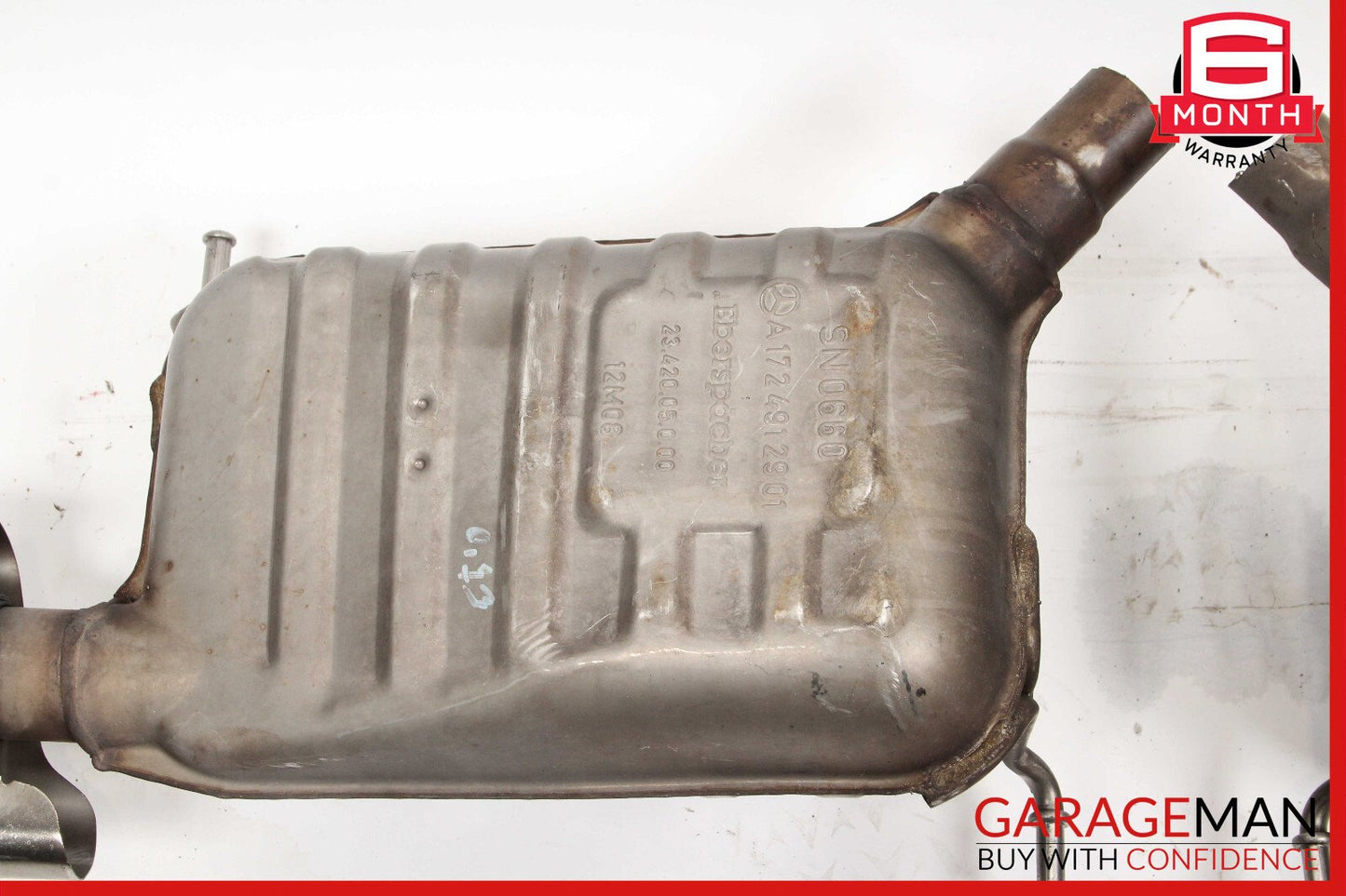 12-15 Mercedes R172 SLK250 M271 Exhaust Muffler Mufflers Right and Left Set OEM