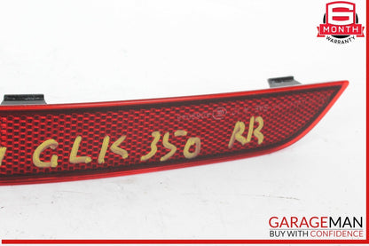 13-15 Mercedes X204 GLK350 Rear Right Passenger Side Bumper Reflector Marker OEM