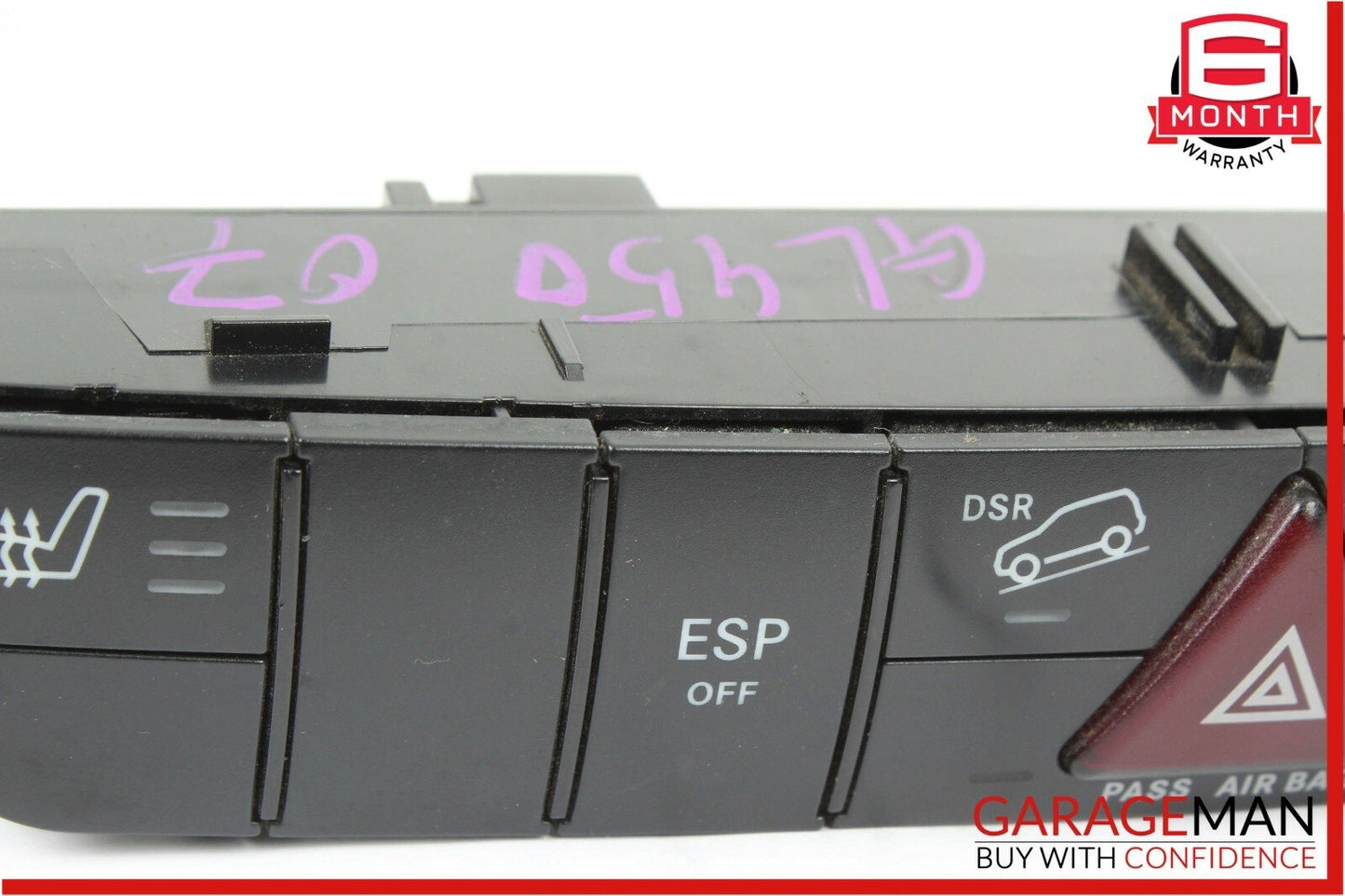 06-12 Mercedes GL450 ML550 Center Dash Hazard Light Switch Control Panel OEM
