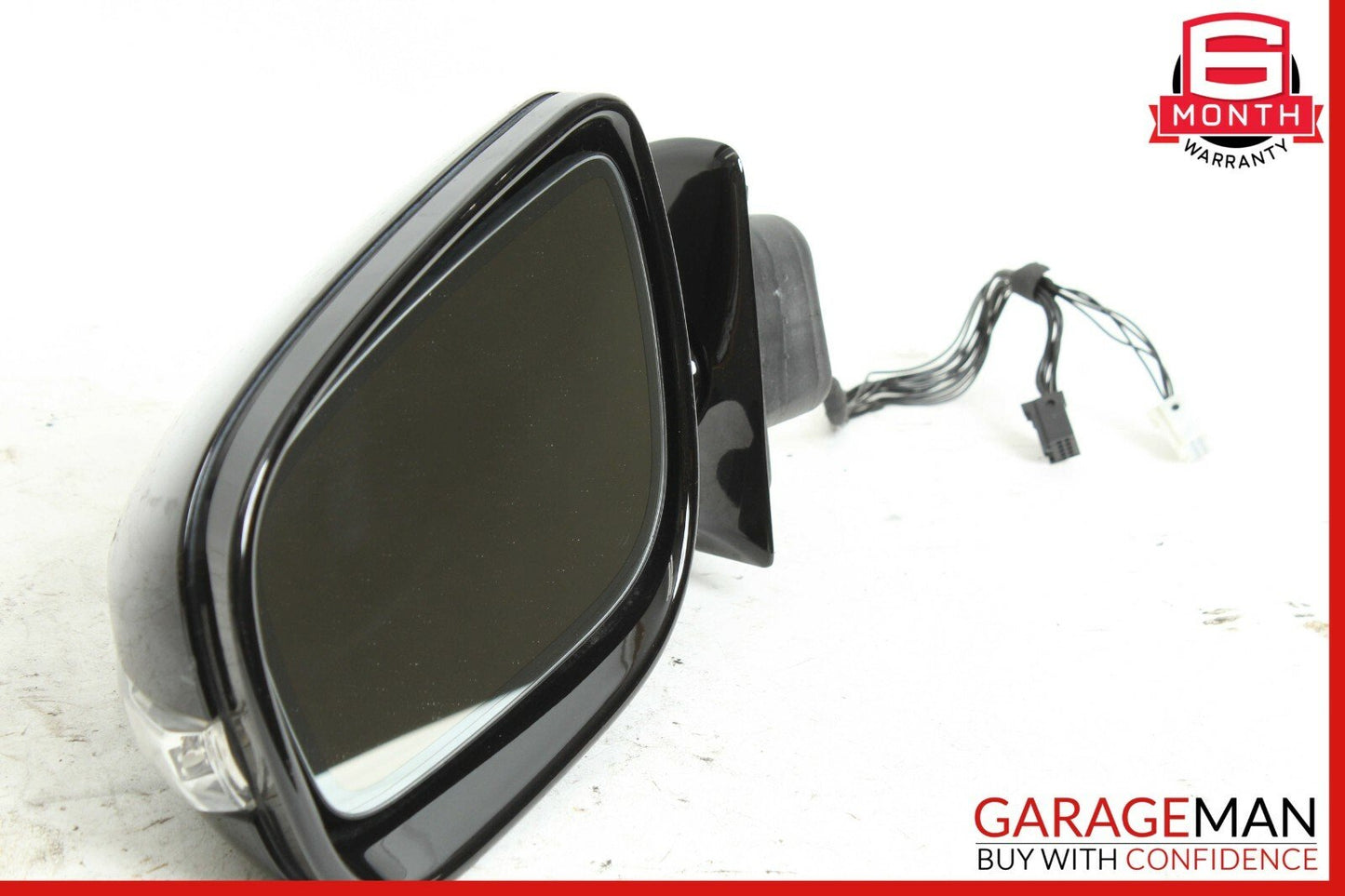 07-09 Mercedes W211 E350 Front Left Side Mirror Door Rear View Black OEM