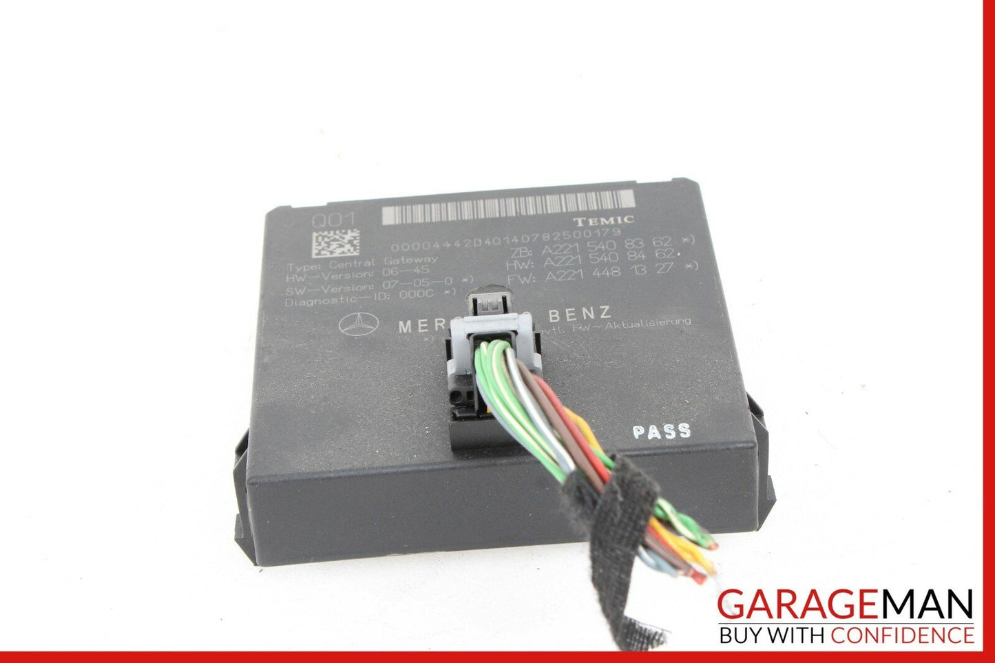 07-09 Mercedes W221 S550 S63 CL550 Central Gateway Control Module 2215408362 OEM