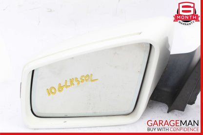 10-12 Mercedes X204 GLK350 Front Left Driver Side Mirror Rear View Door White
