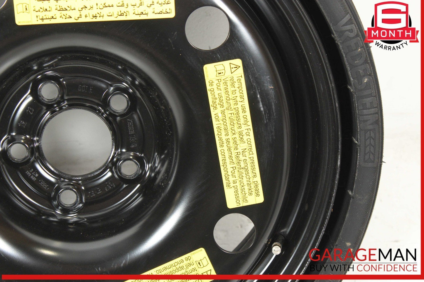 09-17 Audi SQ5 Q5 Emergency Spare Wheel Rim Tire 6 x 18 ET32 OEM