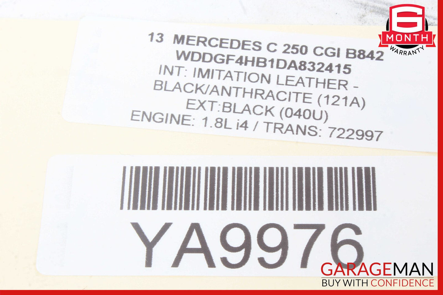 08-18 Mercedes W204 C250 SLK250 Front Right Side Door Control Module Unit OEM