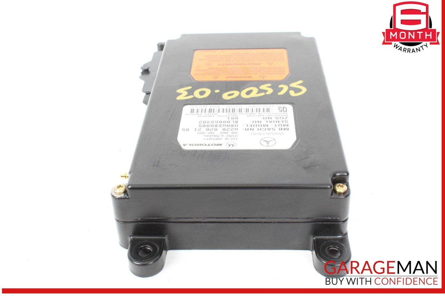 00-06 Mercedes R230 SL500 Voice Command Control Module 2208202185 OEM