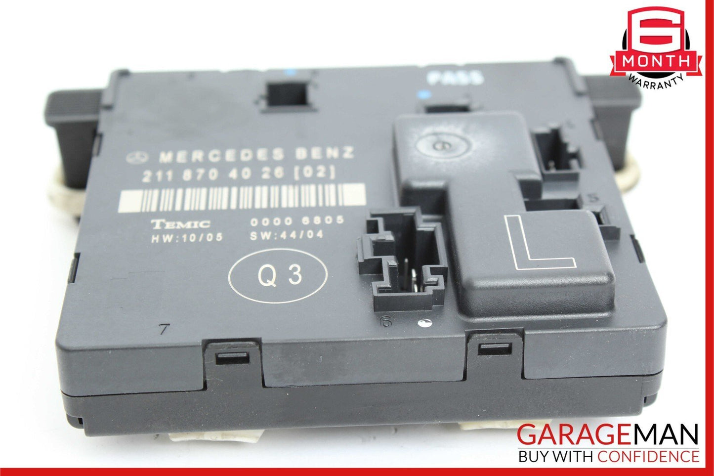 03-09 Mercedes W211 E350 E320 Rear Left Driver Side Door Control Module Unit OEM