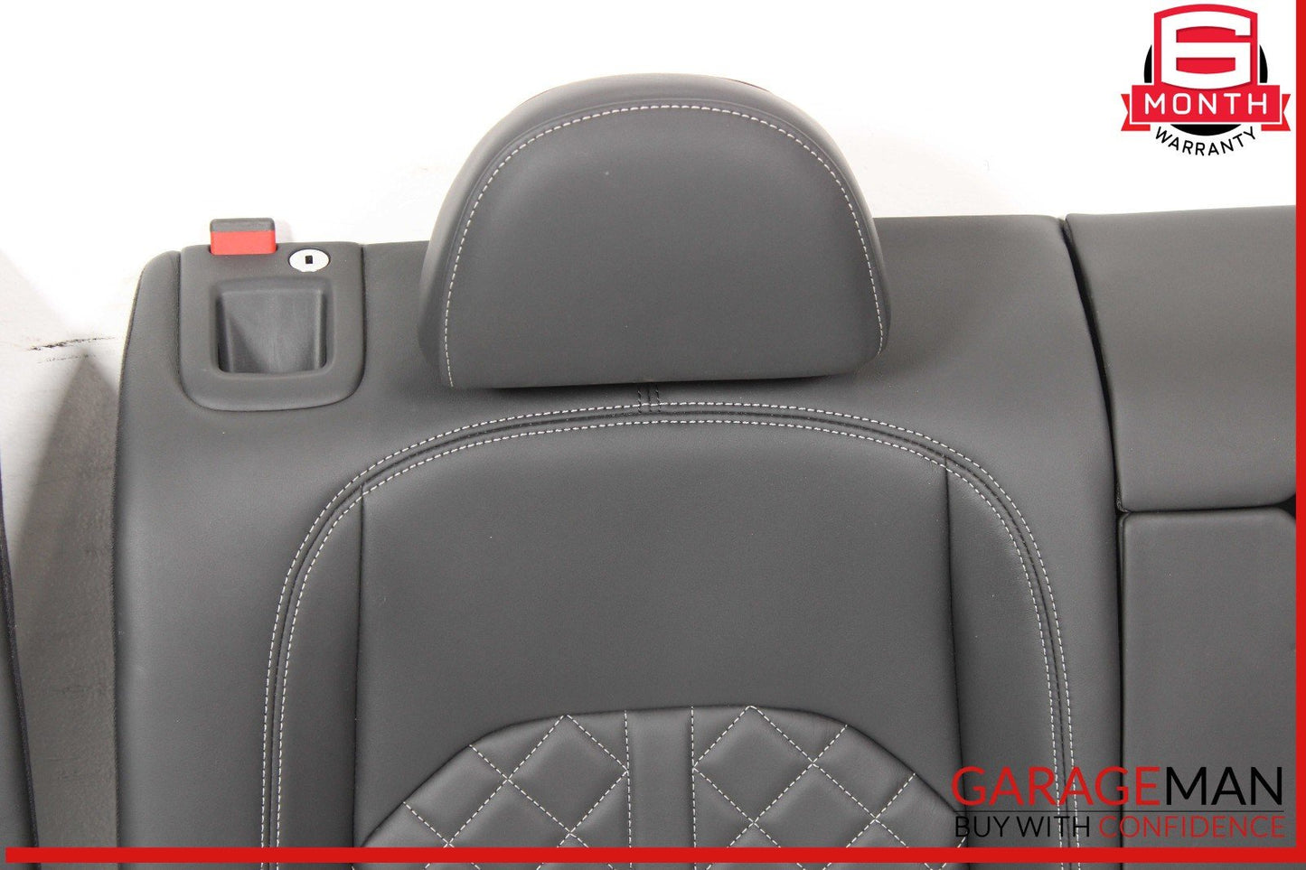 18-24 Audi S5 Rear Top Upper Seat Cushion Cover Assembly Black OEM