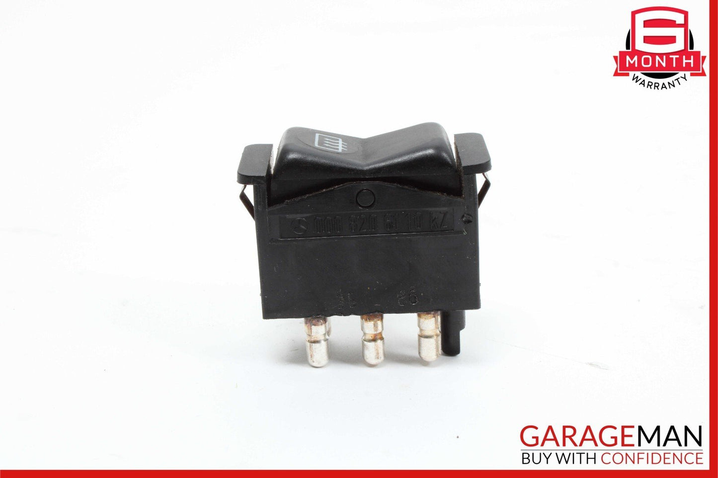 86-91 Mercedes W126 560SEL 300SEL Heated Rear Window Pane Switch 0008206110 OEM