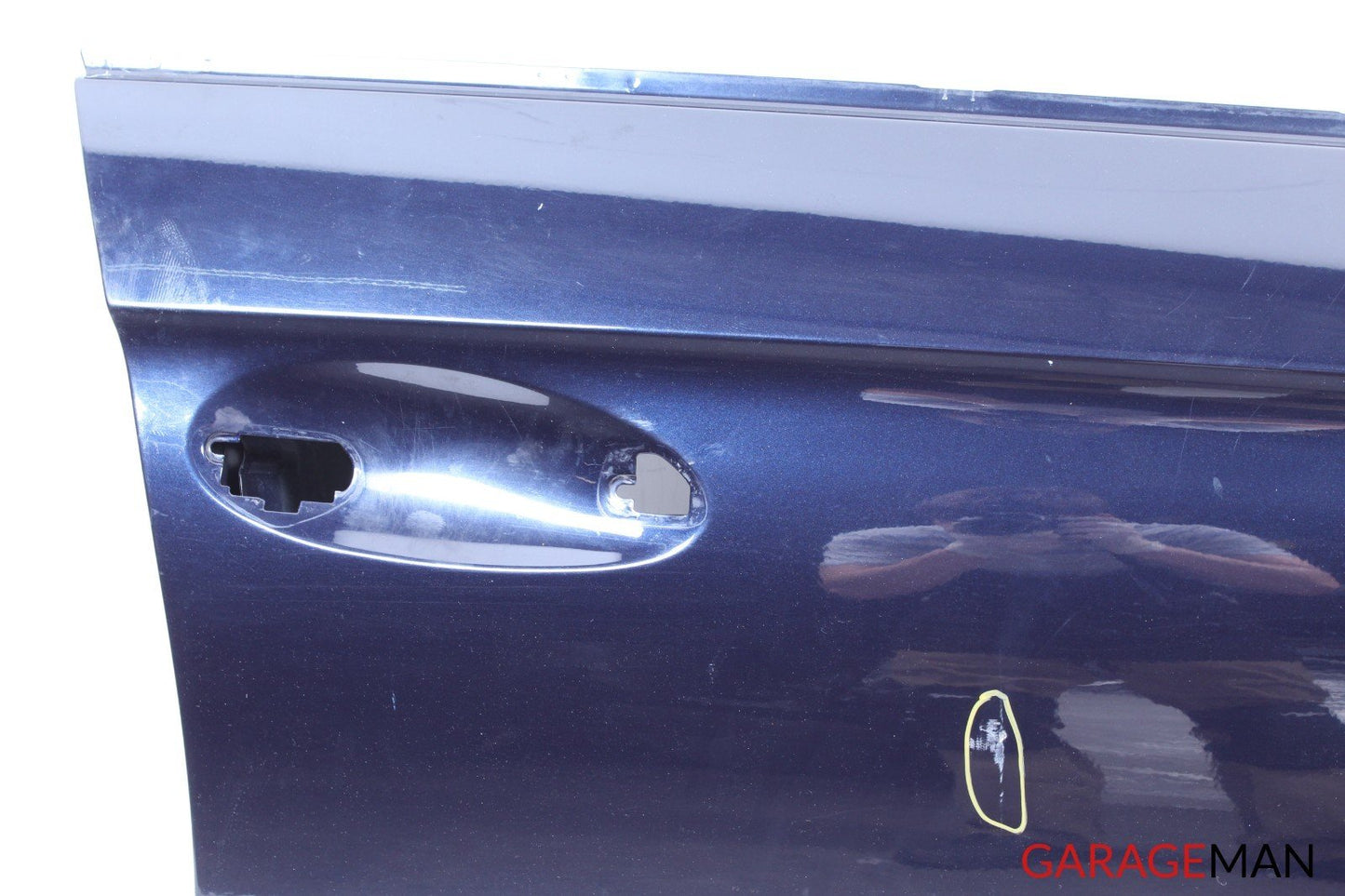 06-11 MERCEDES W219 CLS500 FRONT RIGHT PASSENGER SIDE DOOR SHELL BLUE OEM