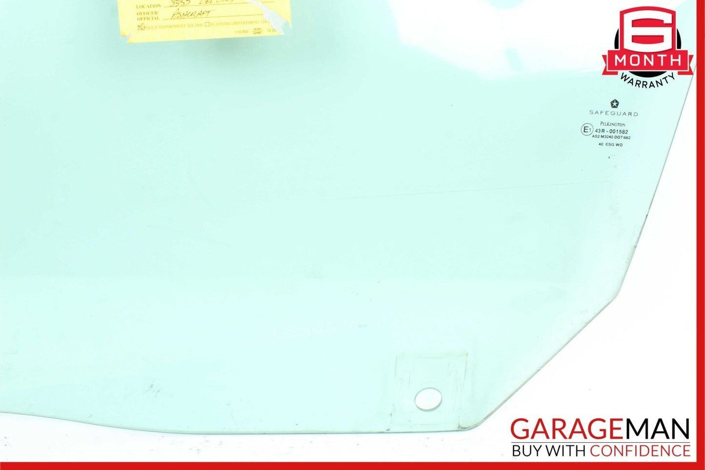 04-08 Chrysler Crossfire Pilkington Front Left Side Door Window Auto Glass OEM