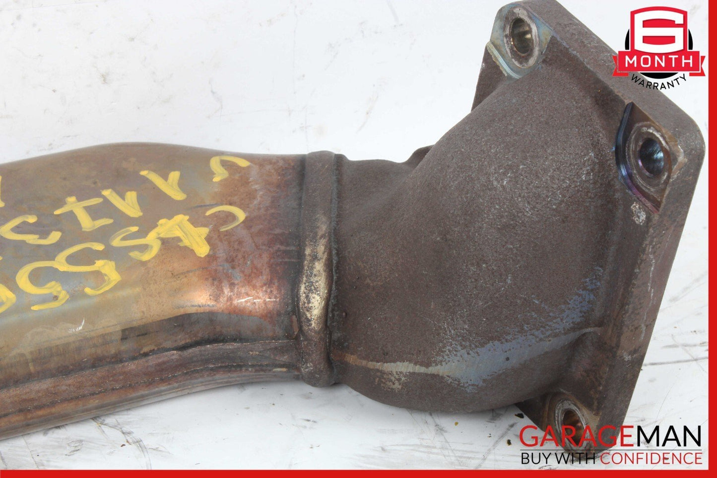12-18 Mercedes W218 CLS500 E550 4.6L Left Exhaust Pipe Adapter 2781400908 OEM