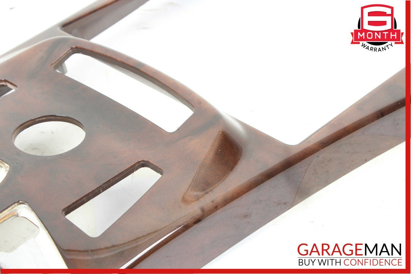 10-13 Mercedes W221 S550 Front Center Console Multi Function Trim Cover Wood OEM