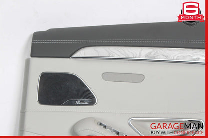 14-17 Mercedes W222 S550 S500 Rear Right Side Interior Door Panel Cover Gray