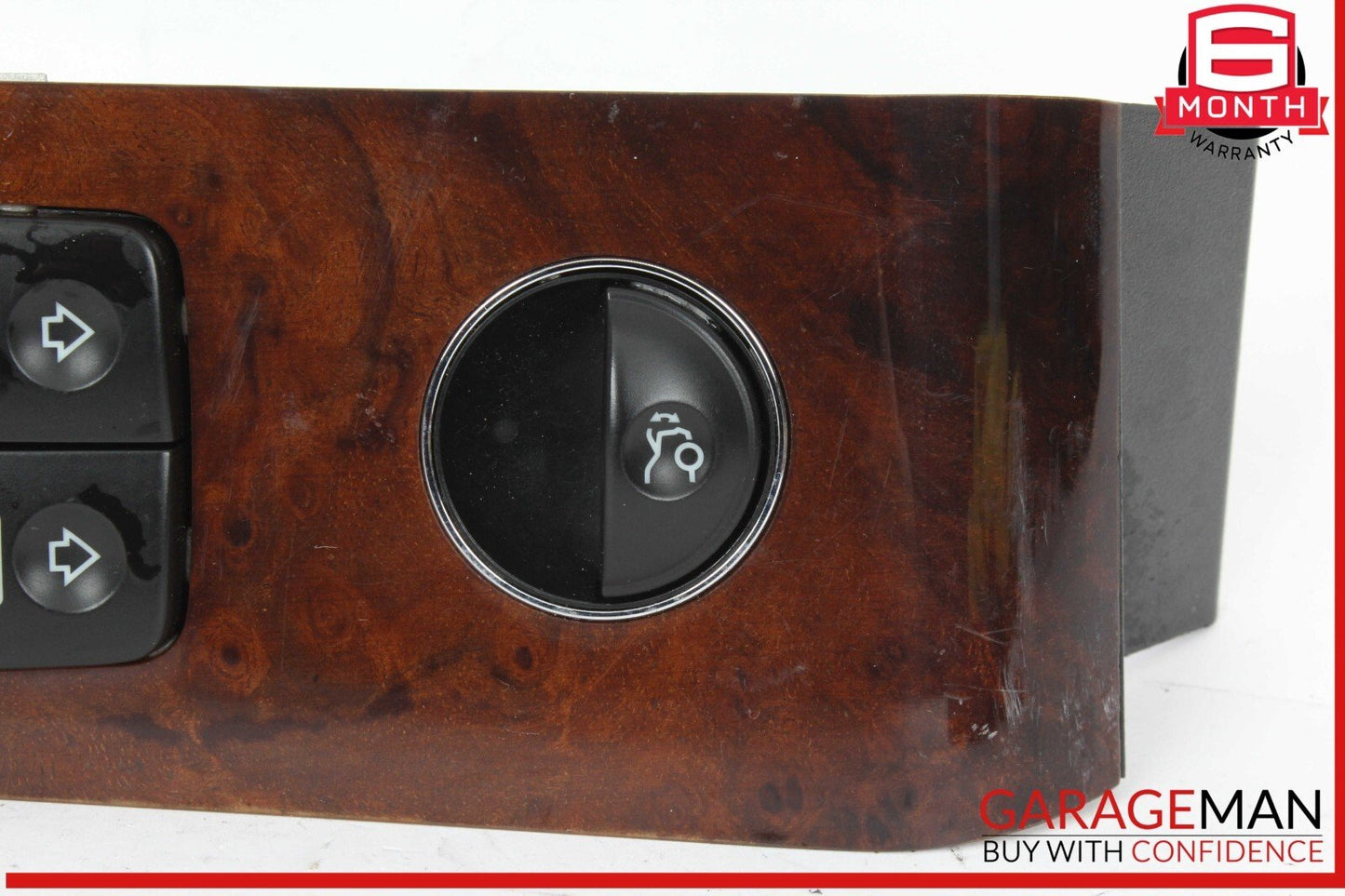 03-06 Mercedes W220 S500 S55 AMG Left Side Master Window Switch Trim Wood OEM