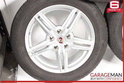 11-18 Porsche Cayenne 958 8.5x19 19" Complete Wheel Tire Rim Set of 4 Pc OEM