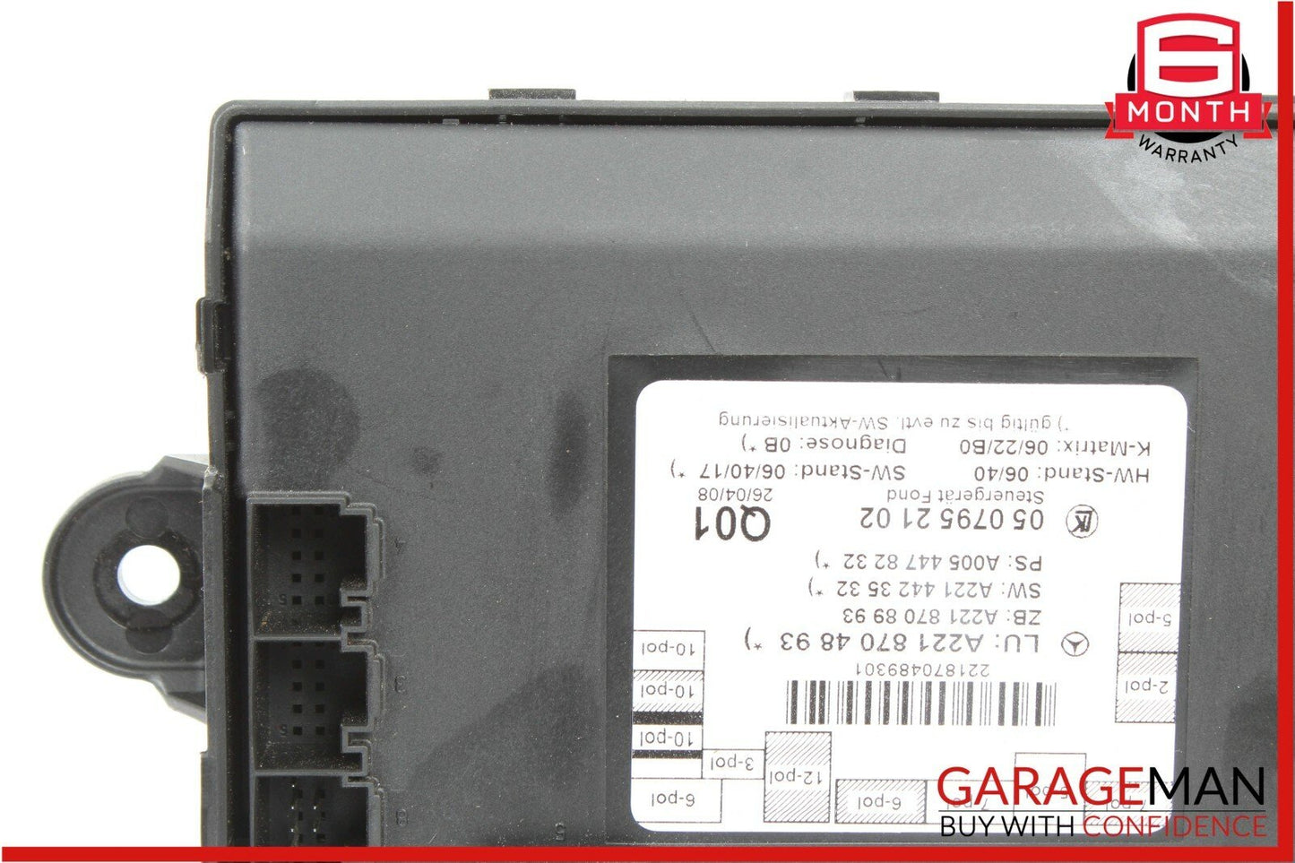 07-13 Mercedes W221 S550 S63 AMG Rear Right / Left Side Door Control Module