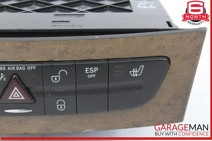 03-09 Mercedes W211 E350 CLS500 Hazard Switch Control Panel 2116800552 OEM
