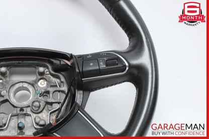 12-15 Audi A7 Premium Plus A6 S6 S7 4 Spoke Steering Wheel Black OEM