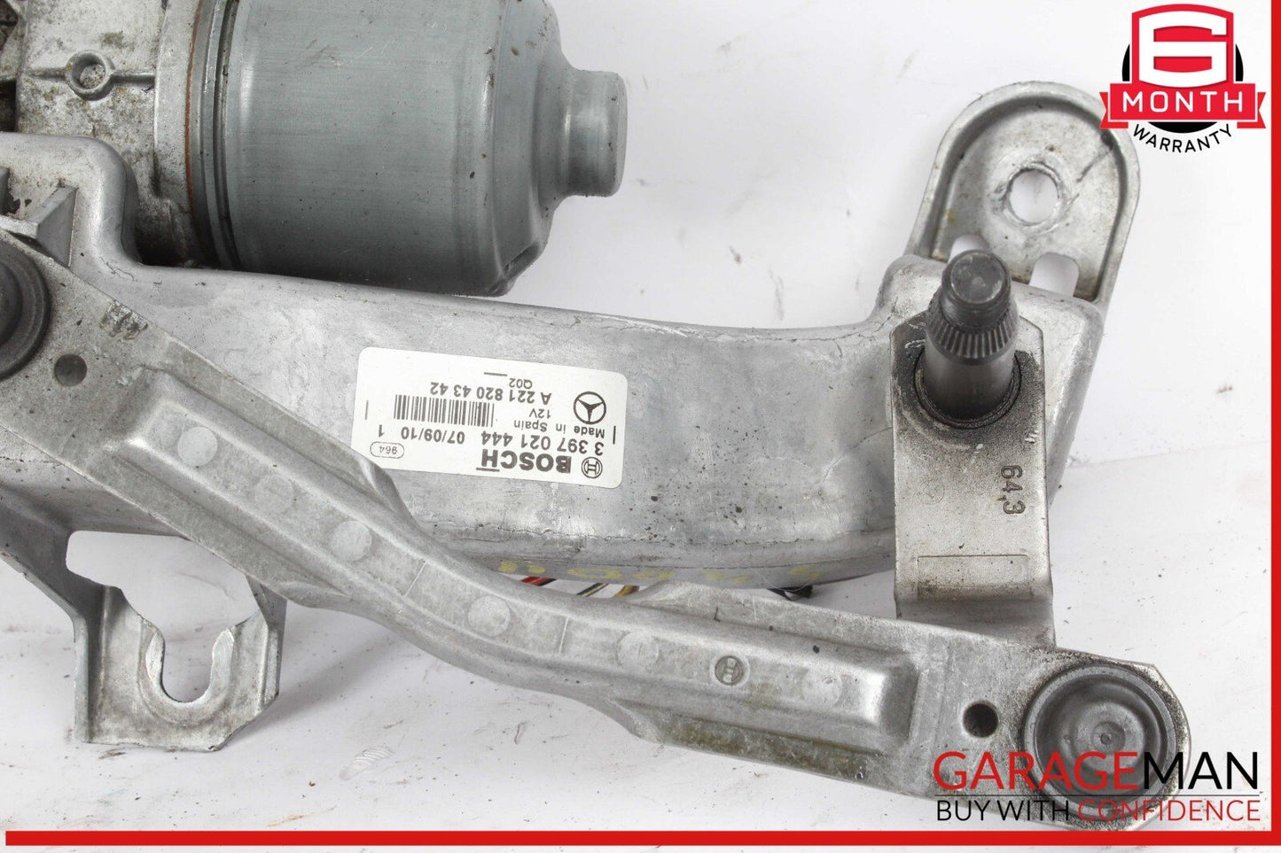 07-14 Mercedes W221 S400 CL550 Front Left Side Windshield Wiper Motor Linkage