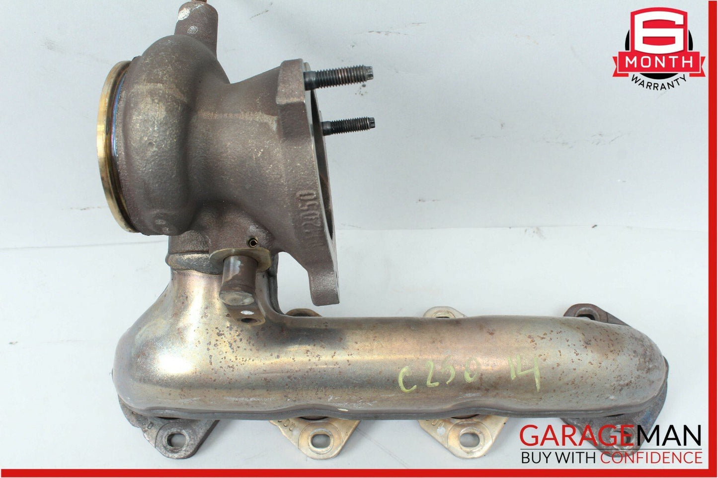 12-14 Mercedes W204 C250 Engine Motor Turbocharger Exhaust Manifold Header Assy