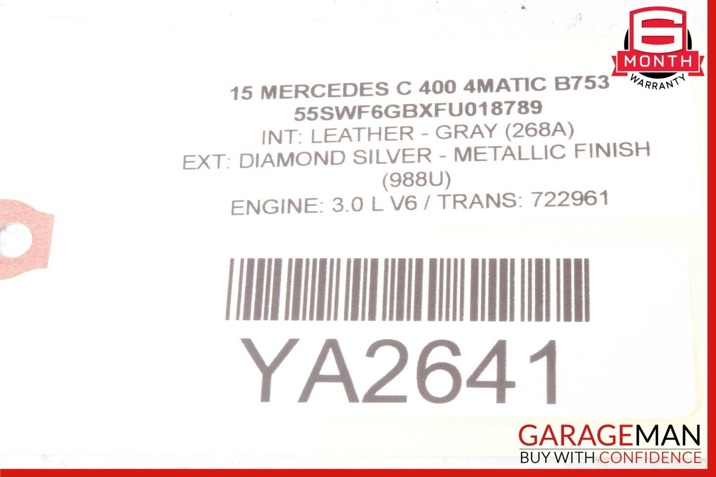 15-18 Mercedes W205 C400 C350e C300 Rear Left Side Door Control Module Unit OEM