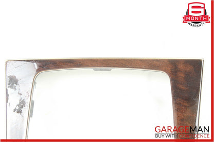 10-13 Mercedes W207 E350 E550 Center Console Shift Shifter Bezel Trim Wood OEM